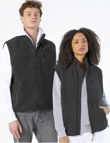 SOL-04041-Unisex Sherpa Bodywarmer Fury